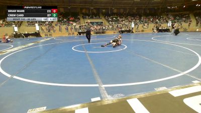 85 lbs 2nd Place - Briar Ware, Chandler Takedown Club vs Crew Card, Tulsa Blue T Panthers