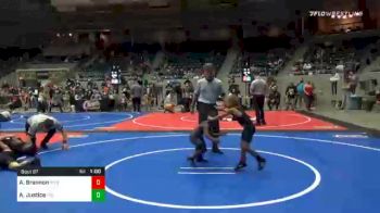 49 lbs Quarterfinal - Aaron Brannon, Pitbull Wrestling Academy vs Alijah Justice, Pin-King All Stars