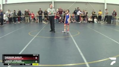 71 lbs Cons. Round 2 - Landon Loveless, Poquoson Athletic Association vs Theodore Radley, Williamsburg Wrestling Club