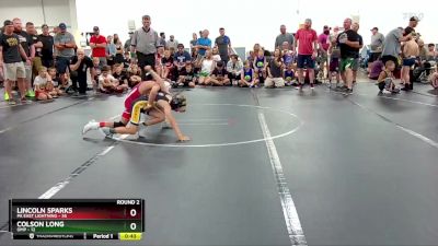 76 lbs Round 2 (4 Team) - Lincoln Sparks, PA East Lightning vs Colson Long, OMP