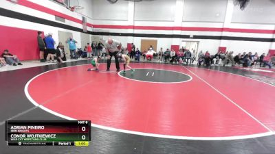 45-50 lbs Semifinal - Adrian Pineiro, Iron Knights vs Conor Wojtkiewicz, Wild Cat Wrestling Club