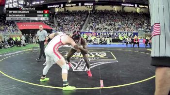 D1-165 lbs 1st Place Match - Jay`Den Williams, Roseville HS vs Zach Miracle, Temperance Bedford