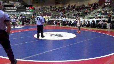 5A 144 lbs 1st Place Match - Avery Fengel, Batesville vs Evan Bubbus, Little Rock Christian