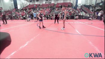 61 lbs Quarterfinal - Angel Coleman, Enid Youth Wrestling Club vs Caulder Schultz, Team Tulsa Wrestling Club
