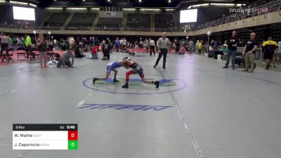 54 lbs Final - Wyatt Mathe, Westminster vs Jackson Caporiccio, Newburgh