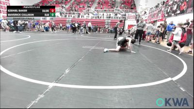 80-84 lbs Quarterfinal - Ezekiel Baker, Carl Albert vs Maverick Cullison, Blanchard Wrestling Club