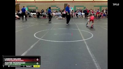 60 lbs Round 3 - Landon Walker, Glasgow Wrestling Academy vs Hunter McDonough, North East Jr Wrestling