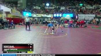 A - 170 lbs Quarterfinal - Pierce Caplette, Havre vs Wyatt Elam, Fergus (Lewistown)