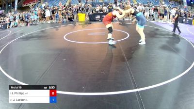 190 lbs Rnd Of 16 - Isabella Phillips, WA vs Josephine Larson, IL