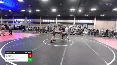 190 lbs Round Of 64 - Dante Parra, Manu WC vs Allan Johnson, Rancho Bernardo WC