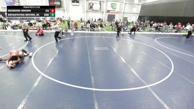 Junior Boys - 120 lbs Cons. Round 2 - Desmond Brown, Rush Training Center vs Devastating Brown, Jr., Bonner Springs Wrestling Club