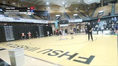 138 lbs Quarterfinal - Nichole Moore, Fort Hays State vs Anna Vogt, Oklahoma City University