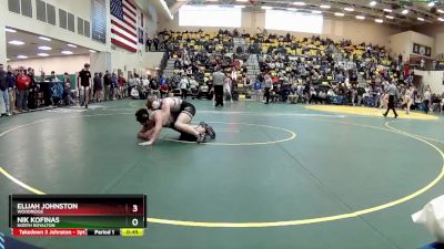 165 lbs Cons. Round 5 - Elijah Johnston, WOODRIDGE vs Nik Kofinas, NORTH ROYALTON