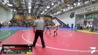 113 Boys Cons. Round 4 - Kaden Arram, Mt Carmel vs Joe Jeon, Rancho Bernardo