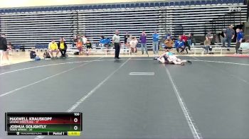 100 lbs Round 4 (10 Team) - Joshua Golightly, Terps Xpress vs Maxwell Krauskopf, Legend Wrestling