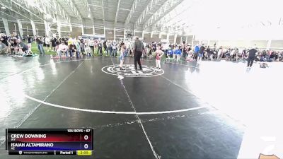 67 lbs Quarterfinal - Crew Downing, WY vs Isaiah Altamirano, AZ