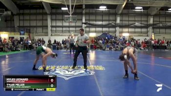 165 lbs Cons. Round 2 - Myles Leonard, Springfield College vs Tyler Miller, Plymouth State University