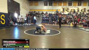 182 lbs Champ. Round 2 - Primo Catalano, Chaminade College Prep Sch vs Victor Franklin, Vista Murrieta