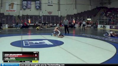 145 lbs Champ. Round 2 - Josh Brunnabend, Union-Endicott Sr HS vs Cael Owen, Horseheads Sr HS