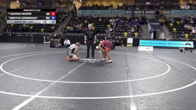 180 lbs Champ. Round 2 - Brittyn Corbishley, North Central College vs Azariah Moore, Lock Haven University