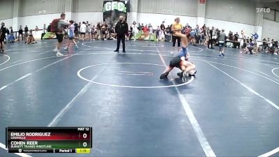 95 lbs Quarterfinal - Cohen Reer, Burnett Trained Wrestling vs Emilio Rodriguez, Louisville