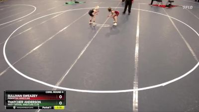 56 lbs Cons. Round 4 - Thatcher Anderson, West Central Wrestling Club vs Sullivan Sweazey, Princeton Wrestling