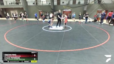 92 lbs Quarterfinal - Tristan Pino, Betterman Elite Wrestling vs Kyson Peterson, CNWC Concede Nothing Wrestling Club