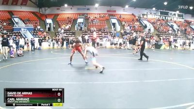 125 lbs Champ. Round 1 - David De Armas, Doral Academy vs Carl Nihranz, Wrestling University