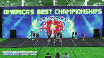 More Than Gymnastics Cheer - Eclipse [2025 L1 Youth - Flex Day 1] 2025 America's Best Indy Challenge