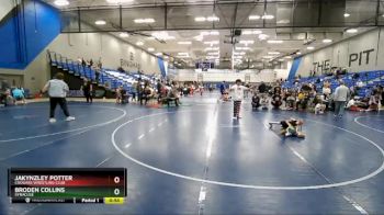 43-47 lbs Round 3 - Broden Collins, SYRACUSE vs Jakynzley Potter, Cougars Wrestling Club