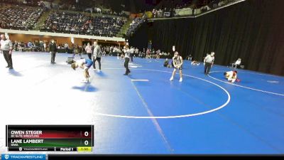 132 lbs Champ. Round 1 - Owen Steger, DC Elite Wrestling vs Lane Lambert, Iowa