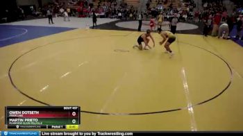 195 lbs Cons. Round 2 - Martin Prieto, Plainview-Elgin-Millville vs Owen Dotseth, Prior Lake
