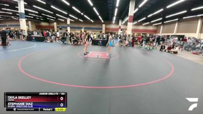 130 lbs Quarterfinal - Tayla Skelley, Texas vs Stephanie Diaz, Global Wrestling Club