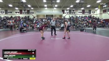 J-3 lbs Round 3 - Jaycee Kiewiet, Waverly Area Wrestling Club vs Ezra Brown, Indee Mat Club