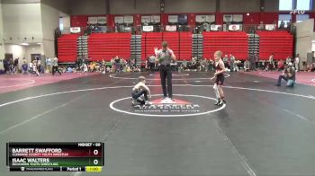 60 lbs Cons. Round 2 - Barrett Swafford, Cleburne County Youth Wrestlin vs Isaac Walters, Buckhorn Youth Wrestling