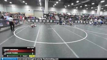 77 lbs Champ. Round 2 - Henry Wichman, NE vs Jackson Thorn, MN