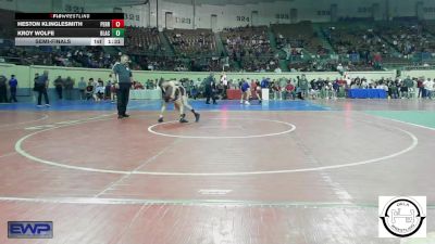 72 lbs Semifinal - Heston Klinglesmith, Perry vs Kroy Wolfe, Blackwell