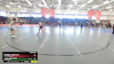 125 lbs Semifinal - Liam Bullock, Brockport vs Daniel Parkulo, St. John Fisher