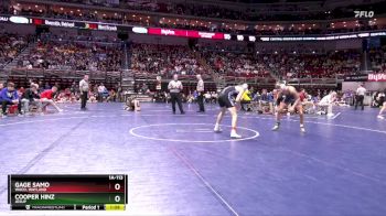 1A-113 lbs Quarterfinal - Gage Samo, WACO, Wayland vs Cooper Hinz, Jesup