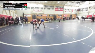 115 lbs Cons. Round 2 - Aarya Mishra, Foothill (Pleasanton) vs Giselle Mendez, Albany