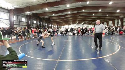 90 lbs Cons. Round 3 - Beckett Berglund, Sanderson Wrestling Academy vs Ethan Dana, Shootbox Wrestling Club