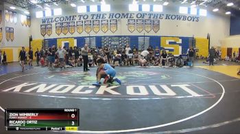 120 lbs Round 1 (8 Team) - Zion Wimberly, Funky Monkey vs Ricardo Ortiz, Greasers