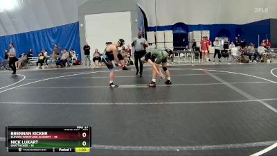 150 lbs Quarterfinal - Nick Lukart, Unattached vs Brennan Kicker, Elevate Wrestling Academy