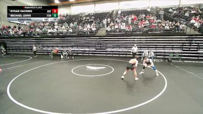 4A 132 lbs Semifinal - Rykan Hacking, Uintah vs Michael Lewis, Stansbury