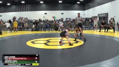 60 lbs Round 4 - Jaxson Love, Indiana Outlaws vs Sam Levine, Steel Valley Renegades Wrestling Club