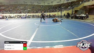 105 lbs Semifinal - Ronnie Traylor, Eastside Pride Wrestling Club vs Dion Schuler, Highlander Youth