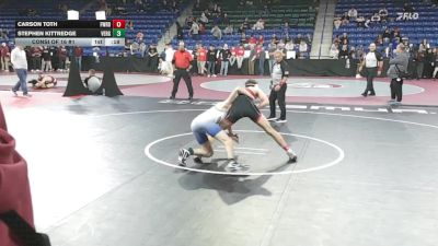 132 lbs Consi Of 16 #1 - Carson Toth, Fairfield Warde vs Stephen Kittredge, Vergennes