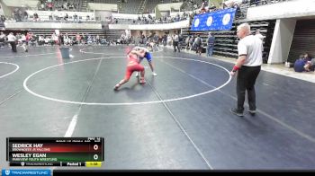 215 lbs Cons. Semi - Sedrick Hay, Browndeer Jr Falcons vs Wesley Egan, Parkview Youth Wrestling