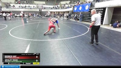 215 lbs Cons. Semi - Sedrick Hay, Browndeer Jr Falcons vs Wesley Egan, Parkview Youth Wrestling