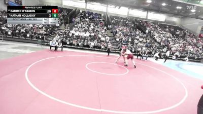 6A 285 lbs 3rd Place Match - Patrick O`banion, Lone Peak vs Nathan Holladay, Corner Canyon